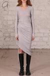marc le bihan pleated dress 2847 E23 CHAMOIX